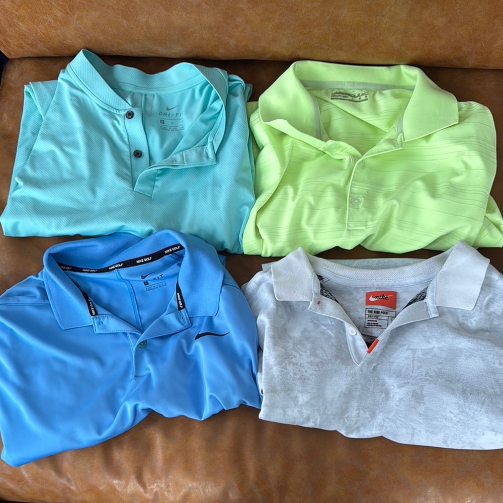 Nike Golf Polo Shirt Set / Lot of 4